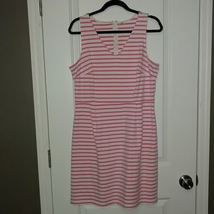 Pointe Sheath Pink Striped Old Navy Dress