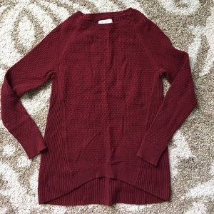 Loft Crimson Tunic Sweater size Small