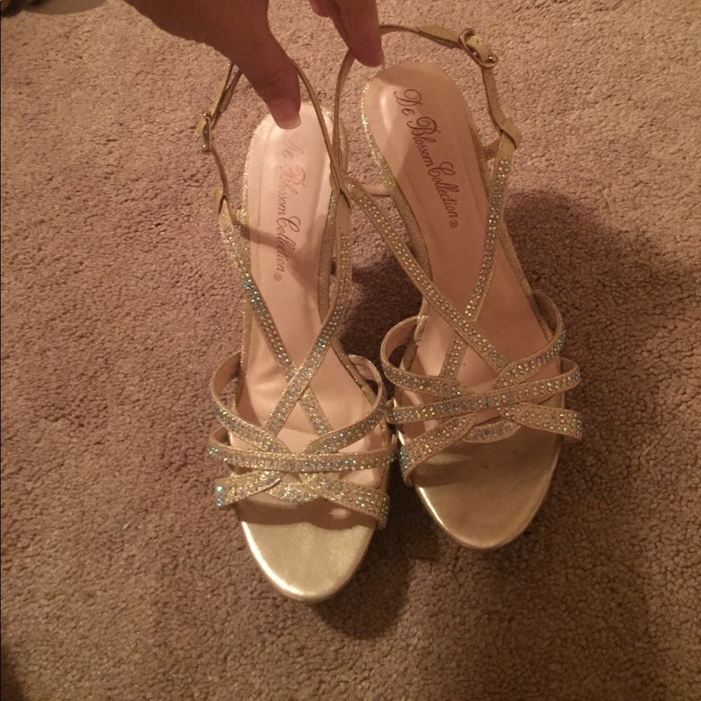 Champagne colored heels