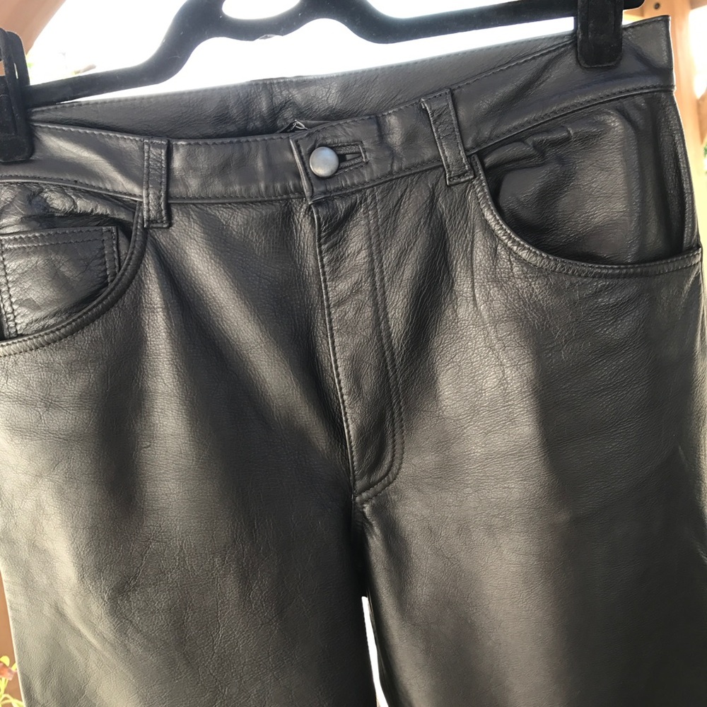 Black Leather Pants