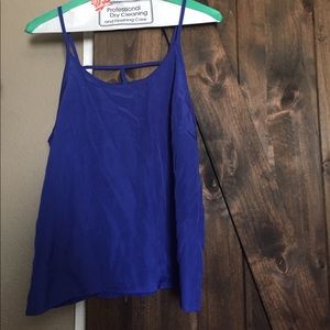 Blue strap shirt