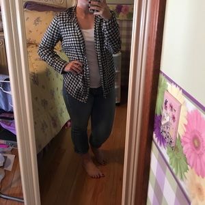 Black and white plaid flannel!