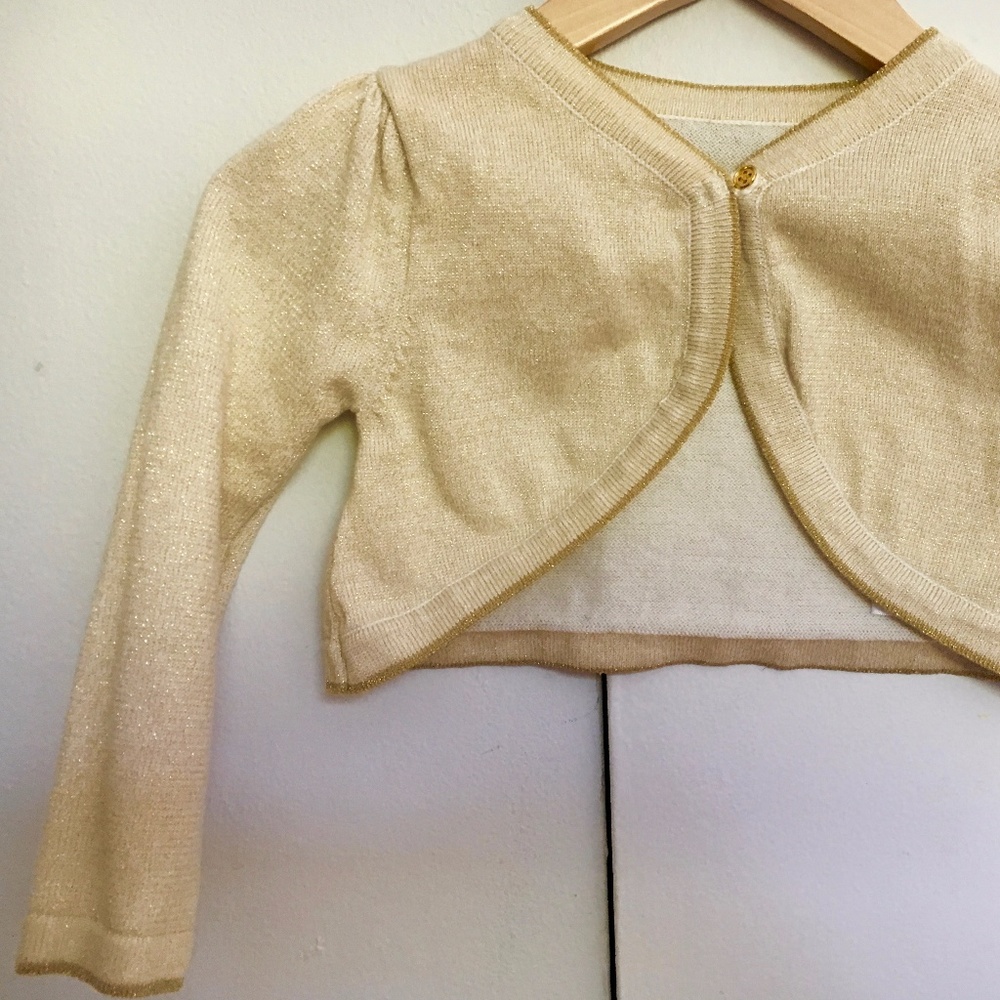 Gold Shimmer 18-month Sweater Shrug
