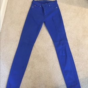 Bright blue Hudson jeans