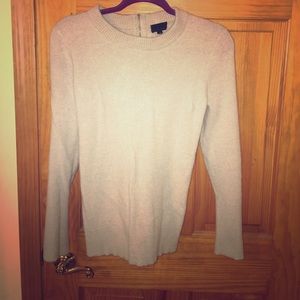 Very Soft Grey Cashmere Sweater by J Crew SZ S