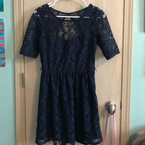 By and By navy blue dress!