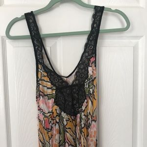 Free People Floral Lacy Cami