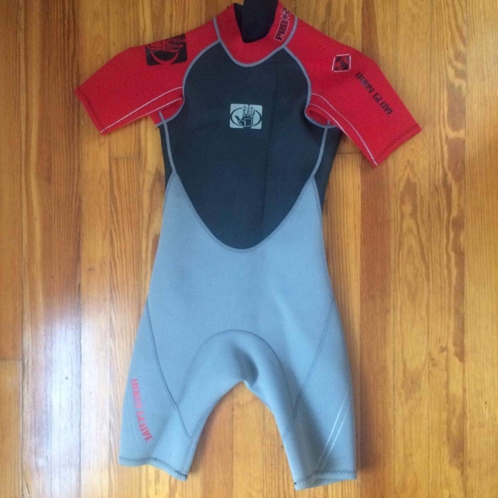 Gently worn body glove suit