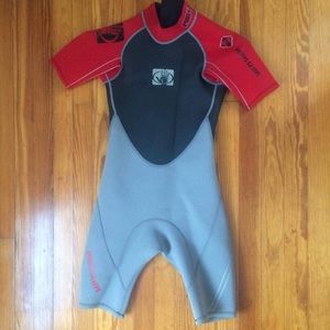 Gently worn body glove suit