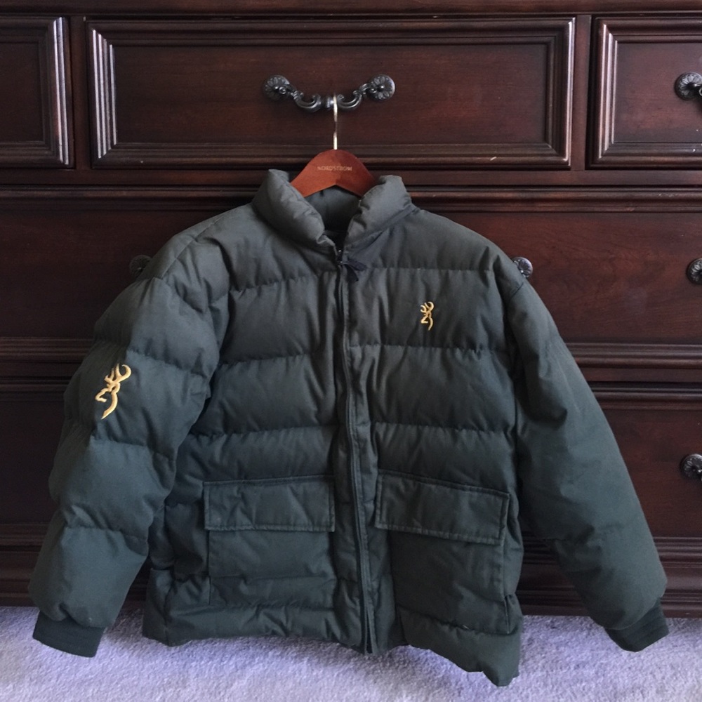 Green Browning Jacket boys XL.