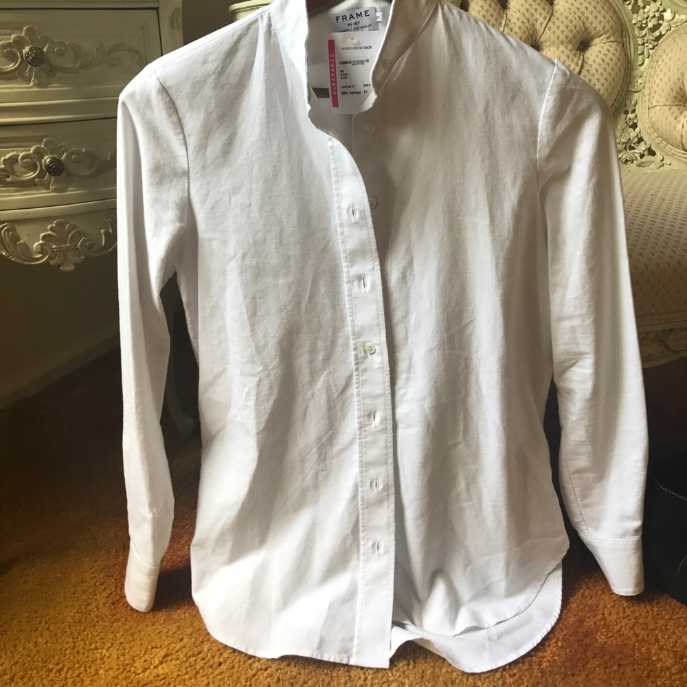 White button down