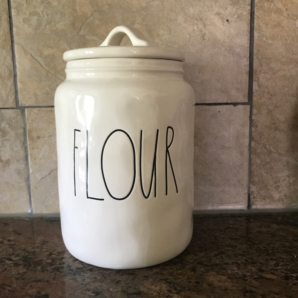 Rae Dunn flour canister