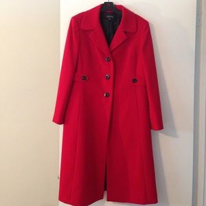 Red dress coat