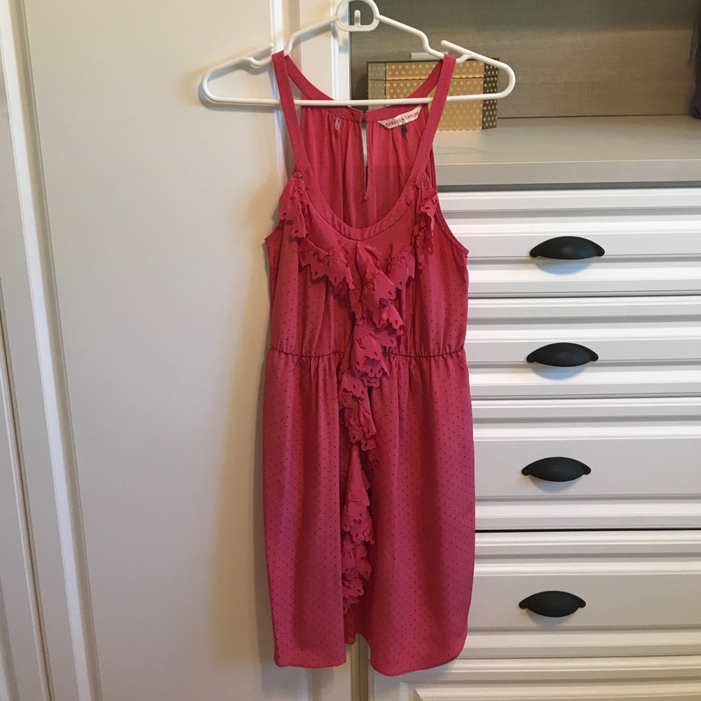 Raspberry Pink Rebecca Taylor Silk Dress