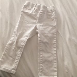BabyGap White skinny jeans