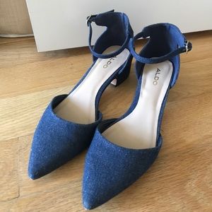 Denim shoes with strap! In perfect condition