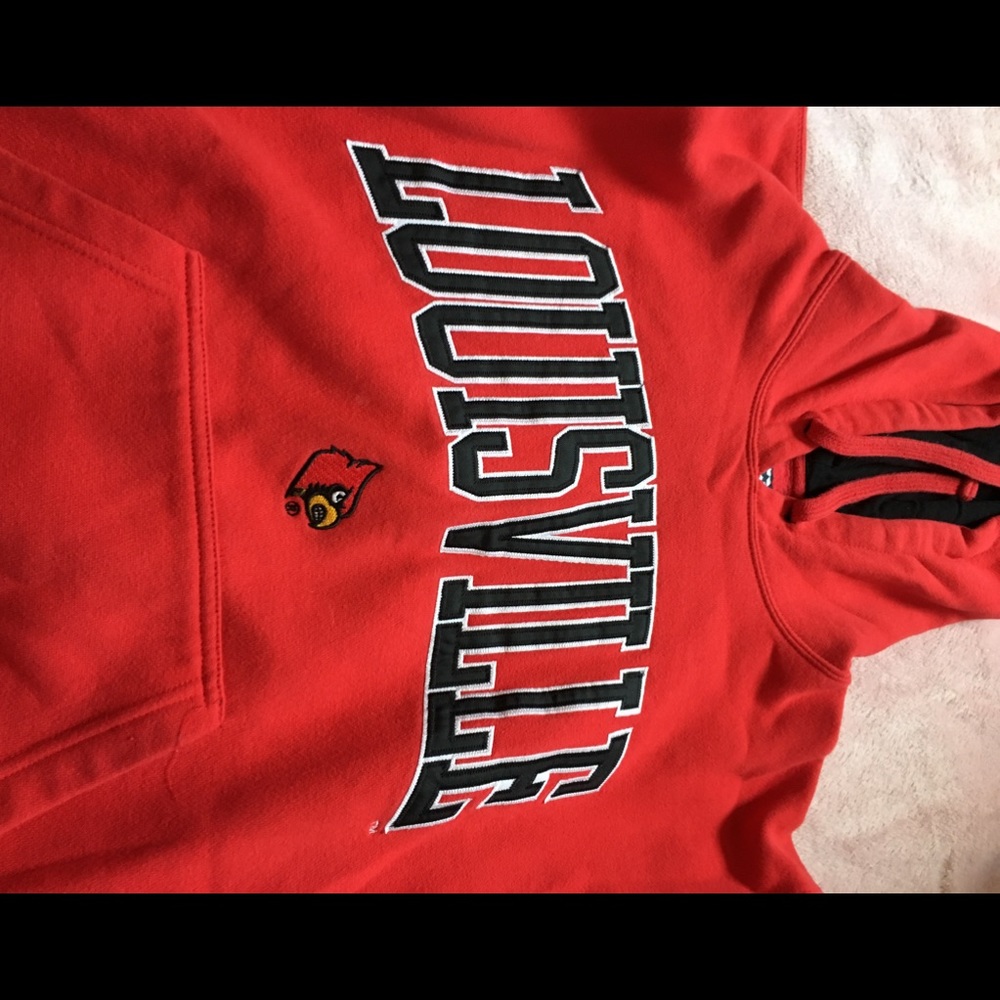 Red Louisville hoodie
