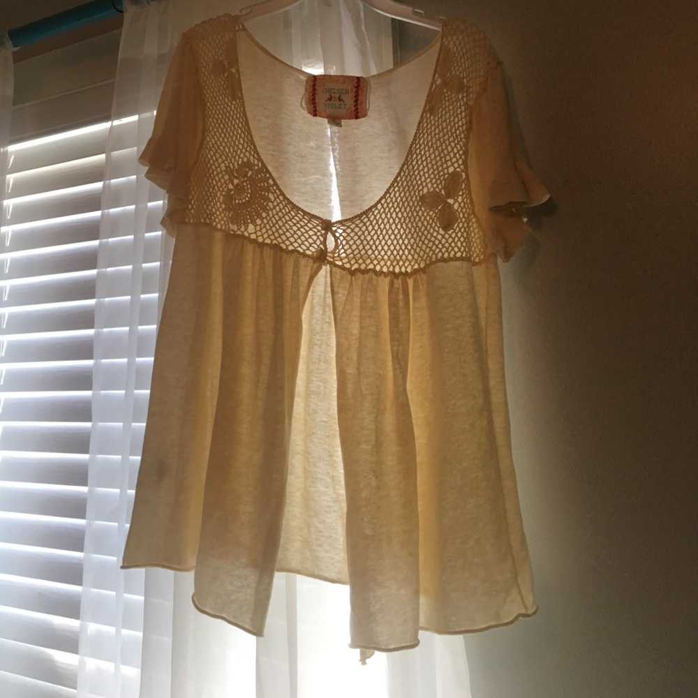 Cream blouse
