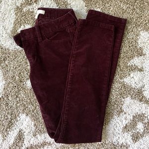 Eggplant Banana Republic Skinny Cords- 24P