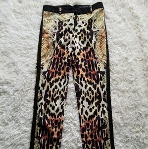 Alexander McQueen Leopard print with black stripe