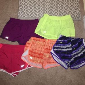 Nike/under armor shorts! All come together for 30$