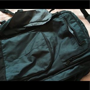 Navy/Green/Teal carry on travel bag