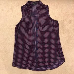 Express sleeveless blouse