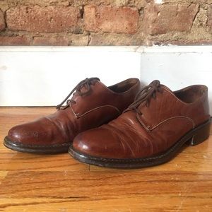 Vintage Italian leather Oxford shoes