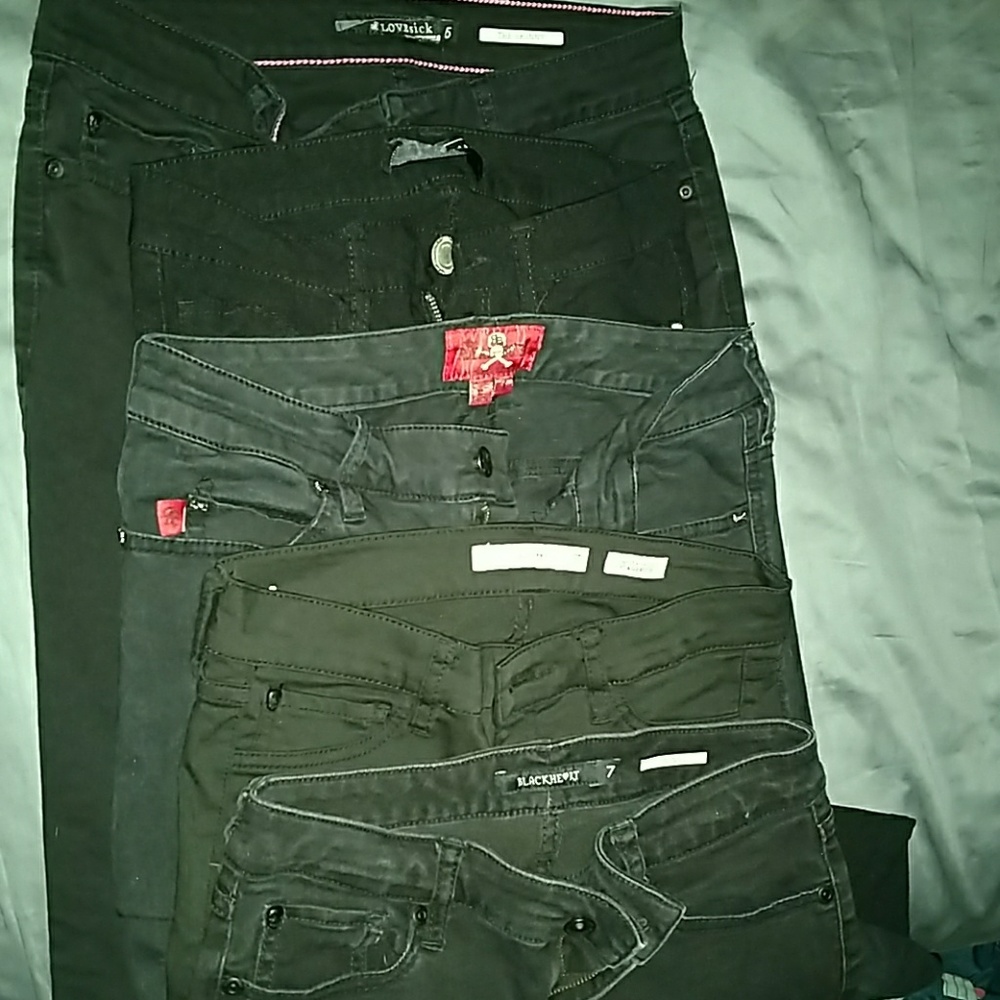 Black skinny jeans