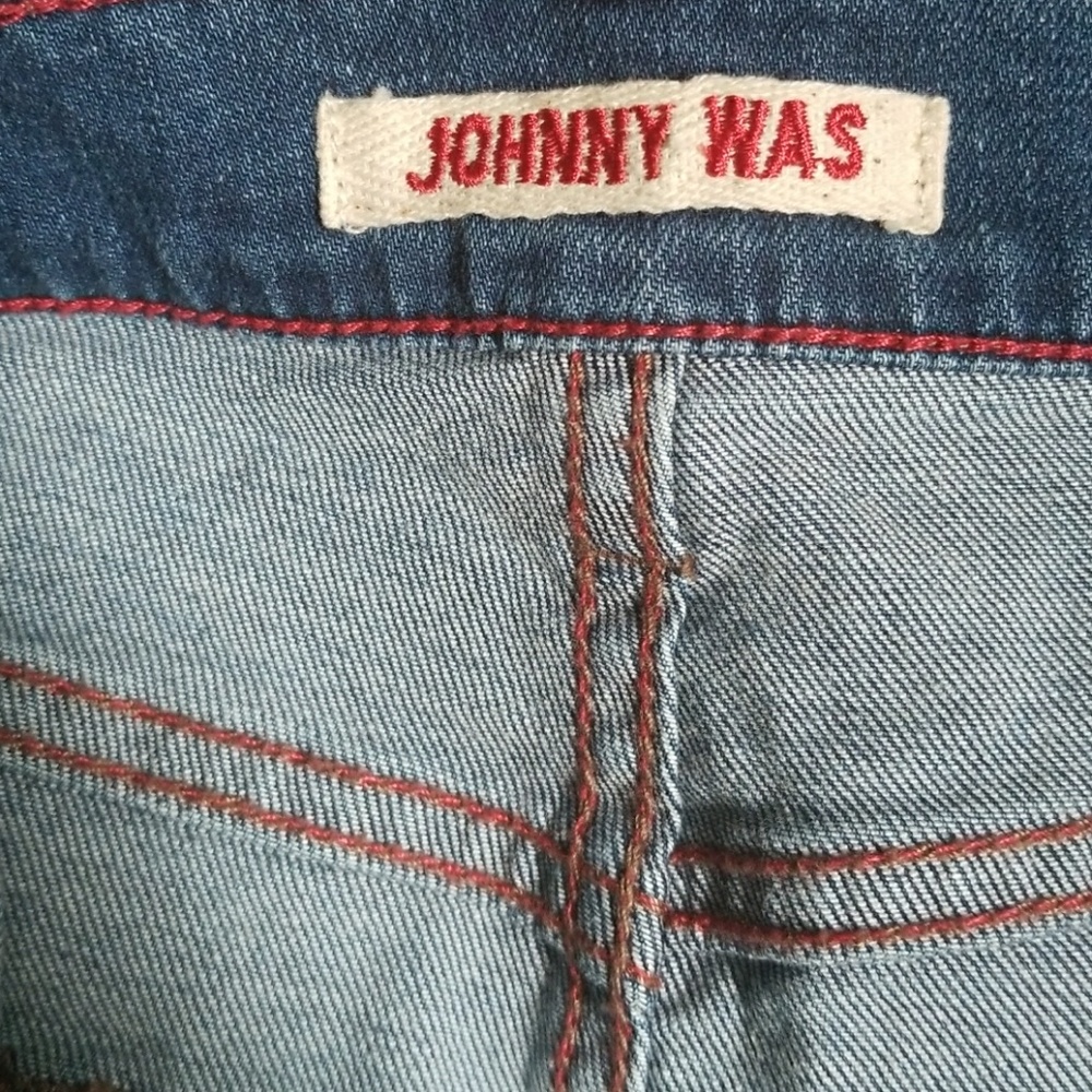 🧡Johnny was INDIGO EMBROIDERED SKIRT - Picture 5 of 7