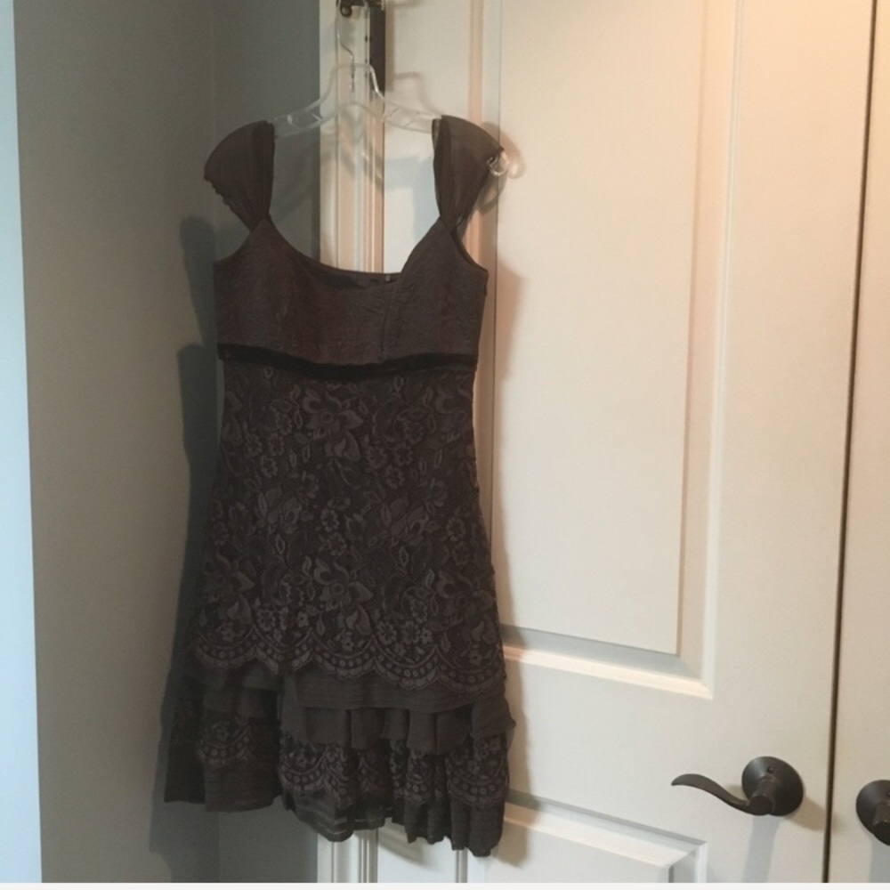 Brown Elie Tahari cocktail dress