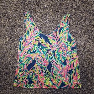Lilly pulitzer neck tank top