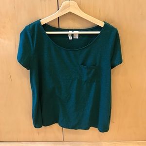 Dark Green Basic Tee