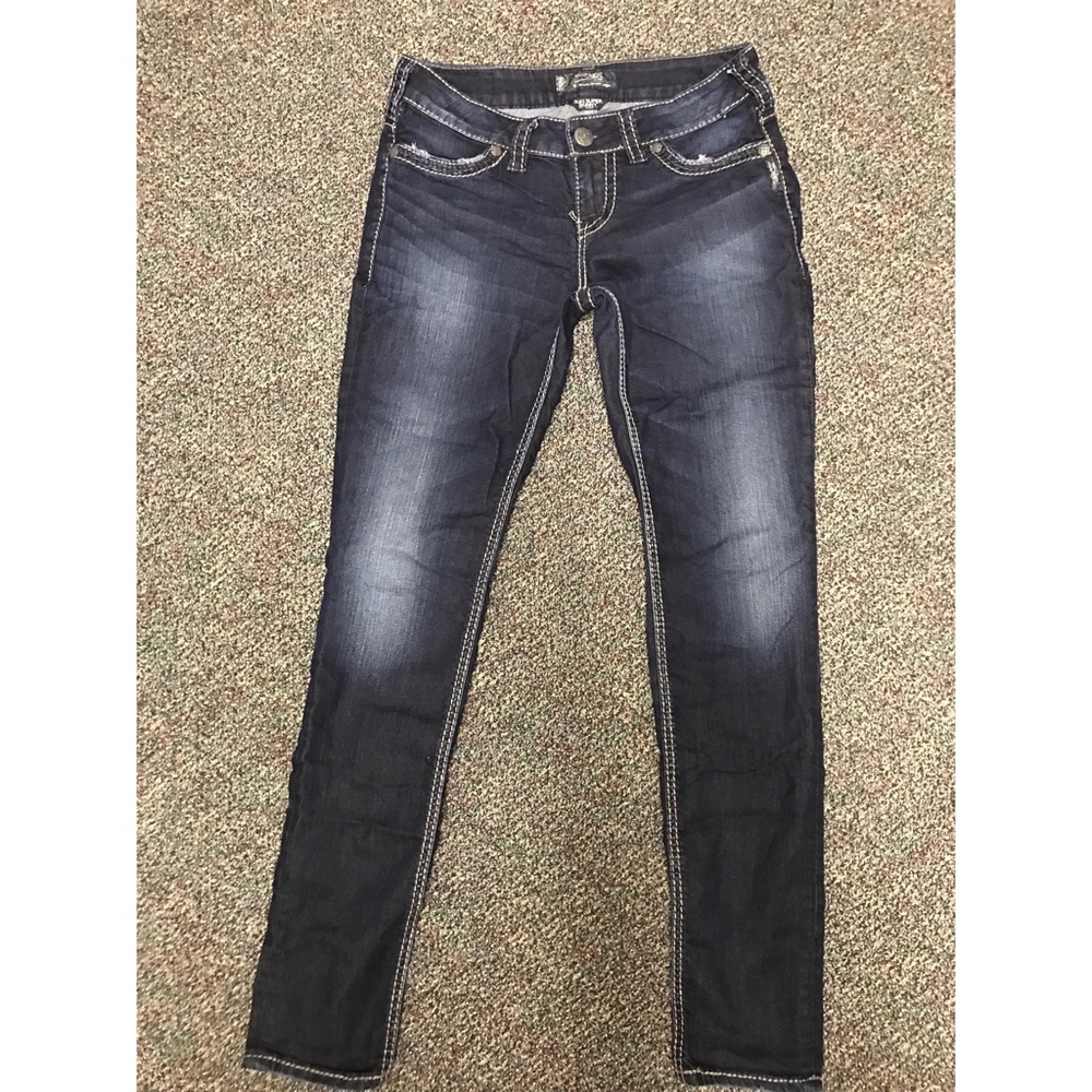 Maurice's Dark Blue Skinny Jeans