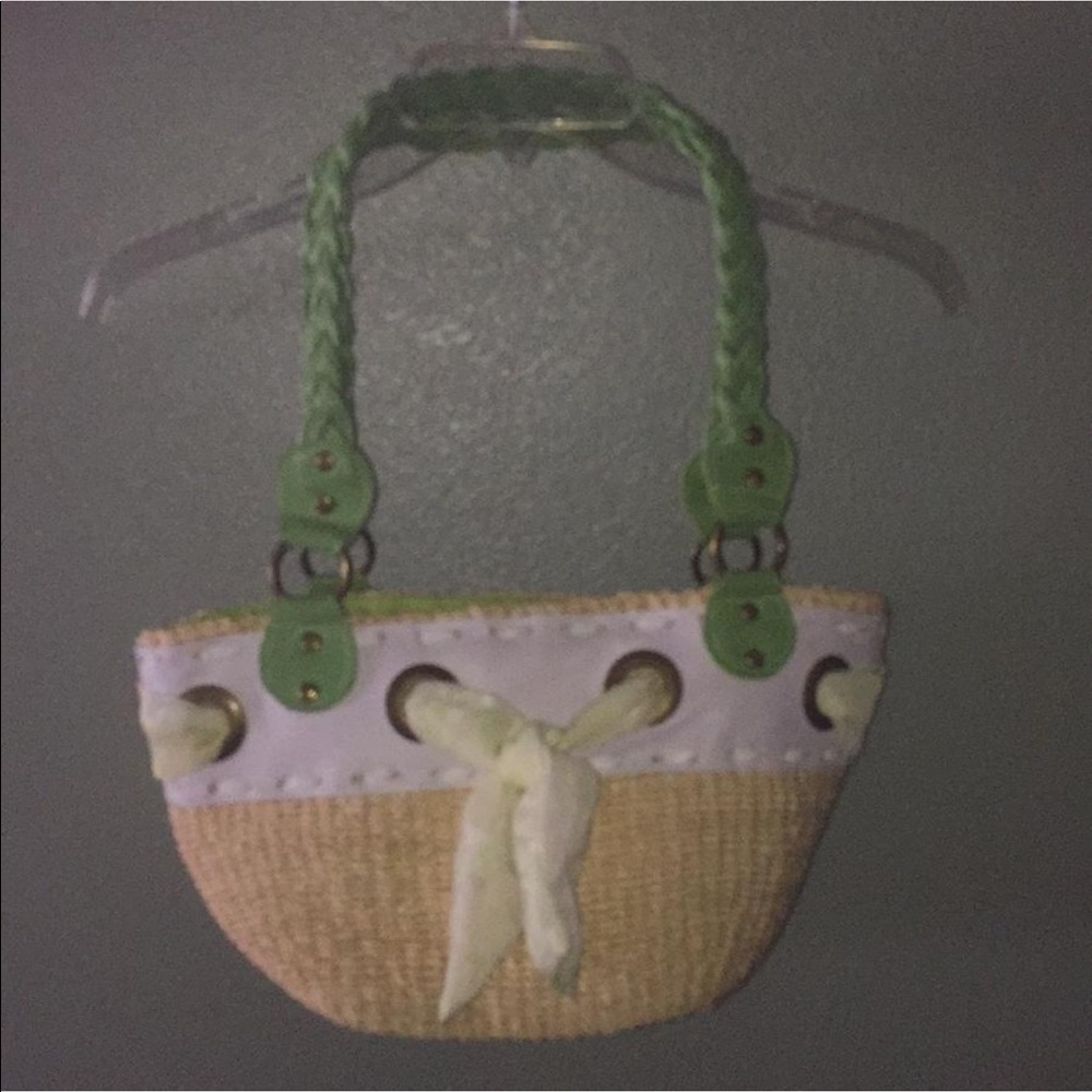 Green summer purse
