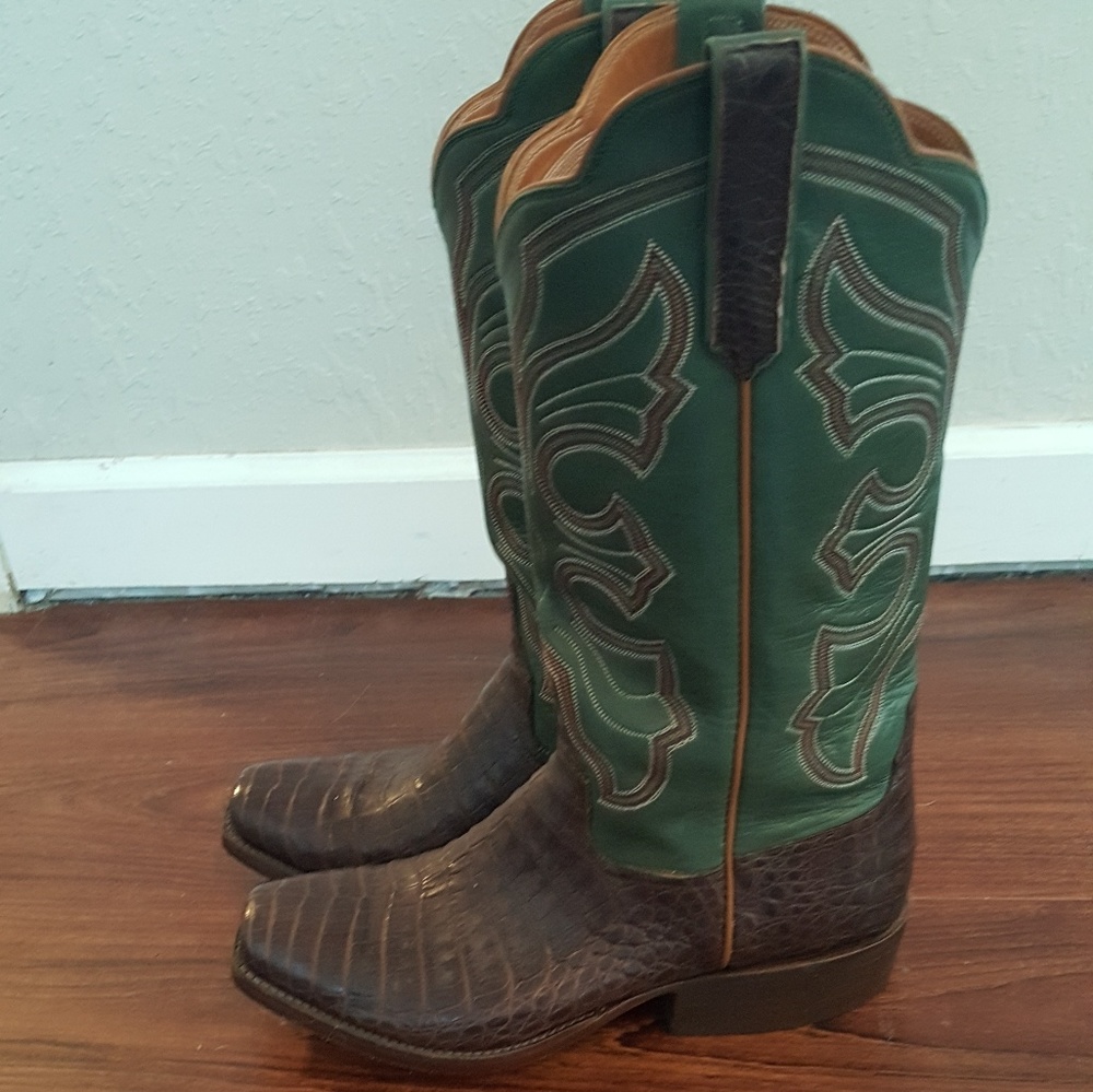 Rios Alligator Cowboy Boots