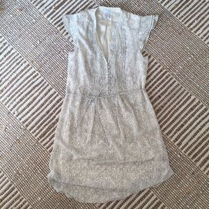 H&M Cream Dress with Black Polka Dot Pattern