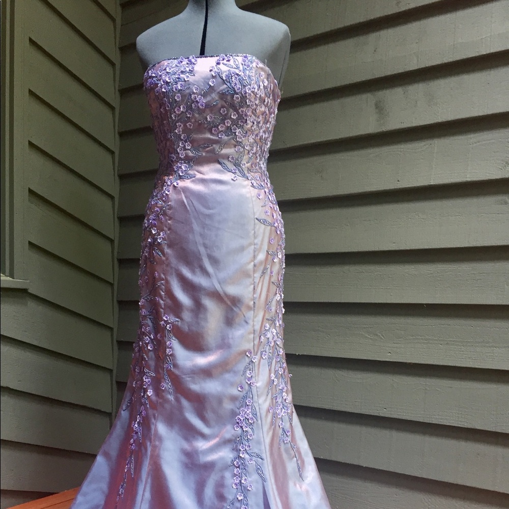 Stunning Sue Wong iridescent mermaid gown size 10