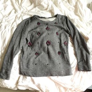 Loft Embellished Sweater XS Petite