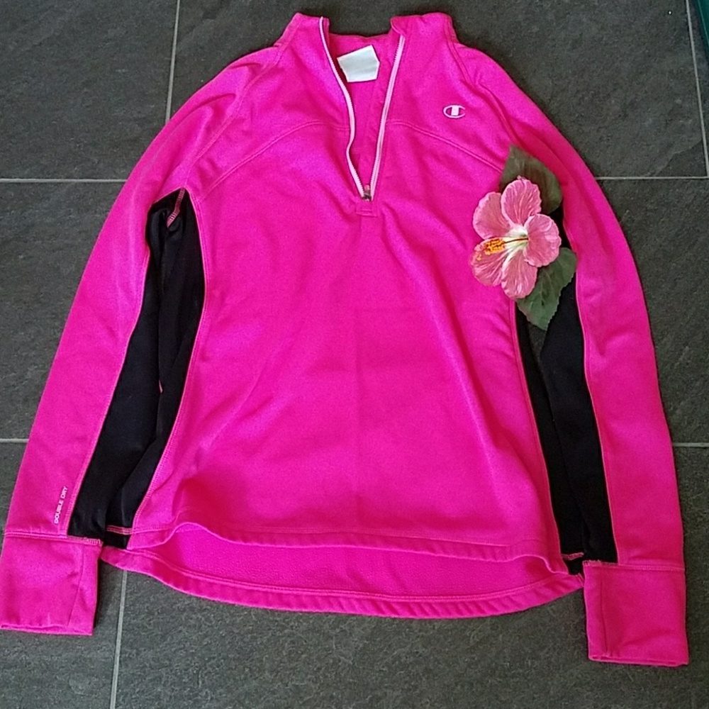 Hot pink dry fit pull over