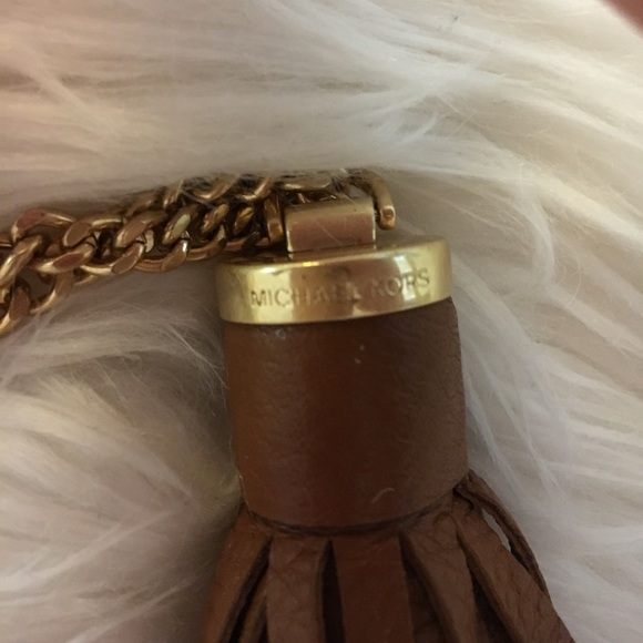BRAND NEW MICHAEL KORS BROWN & GOLD TASSEL - Picture 3 of 4