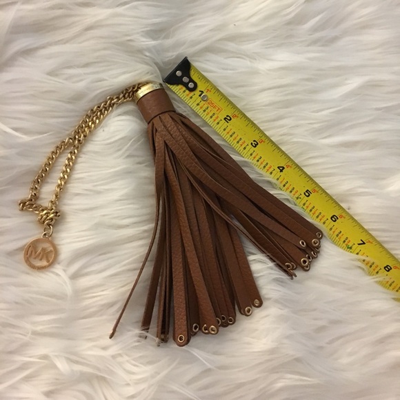 BRAND NEW MICHAEL KORS BROWN & GOLD TASSEL - Picture 4 of 4