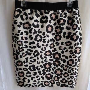 Ann Taylor Pencil Skirt Animal Leopard Print