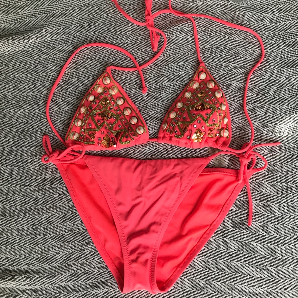 Victoria's Secret Coral Shell Swim Suit