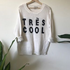 Très Cool Oversized Knit Sweater