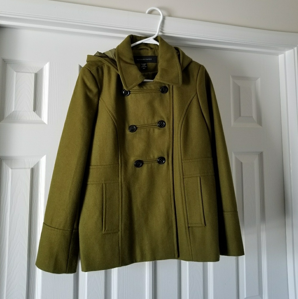 NWOT WOOL PEA COAT