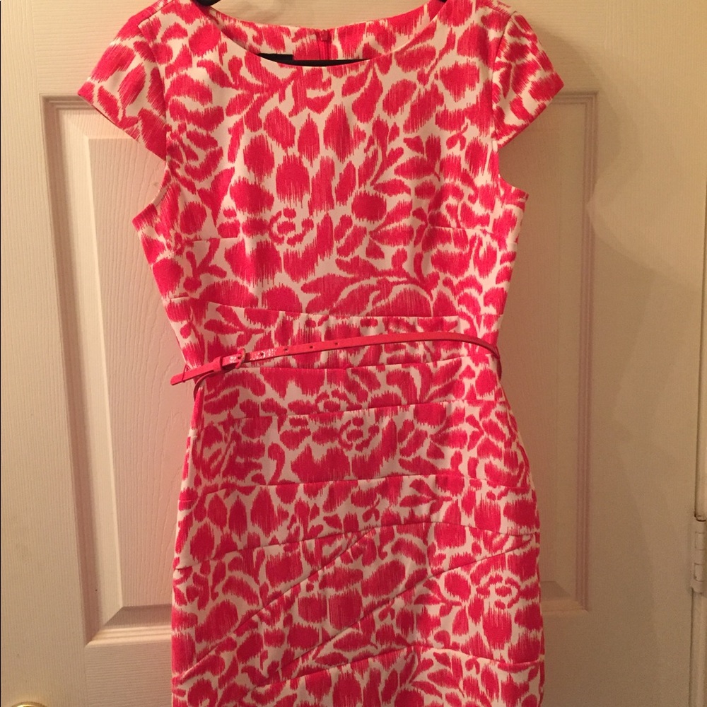 Pink & white patterns Alyx dress. Size 8.