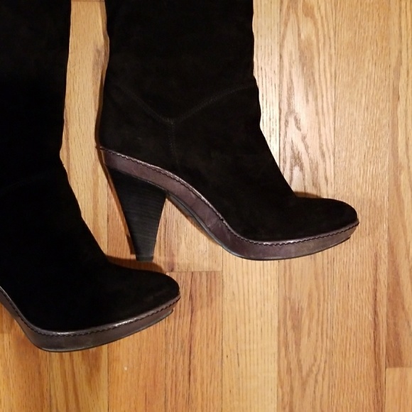 Italian Suede pull on boots 39 - Picture 4 of 7