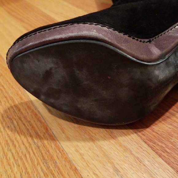 Italian Suede pull on boots 39 - Picture 6 of 7