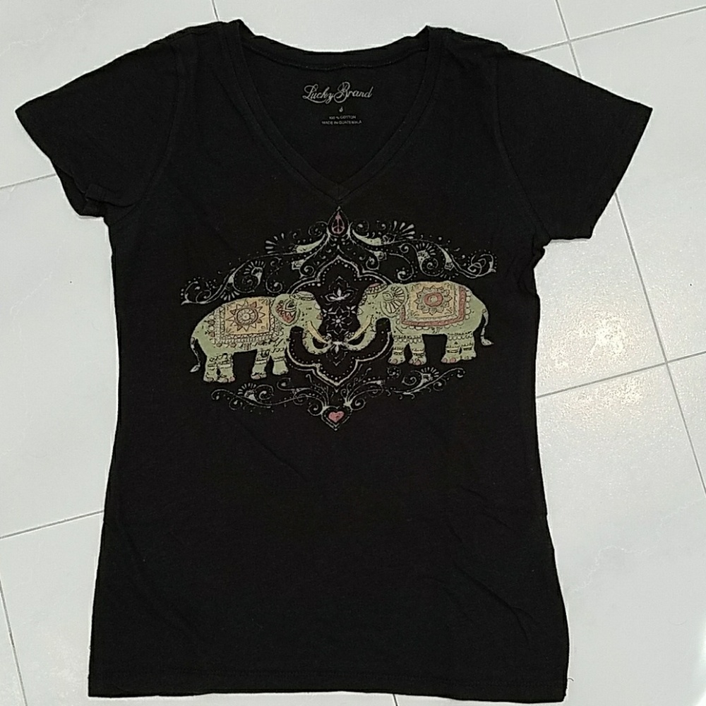 Lucky Brand Black T Shirt